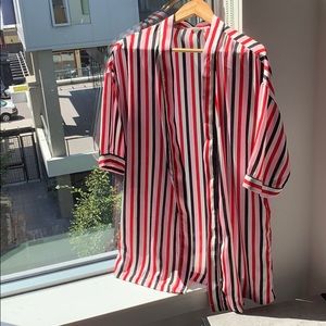 Striped robe